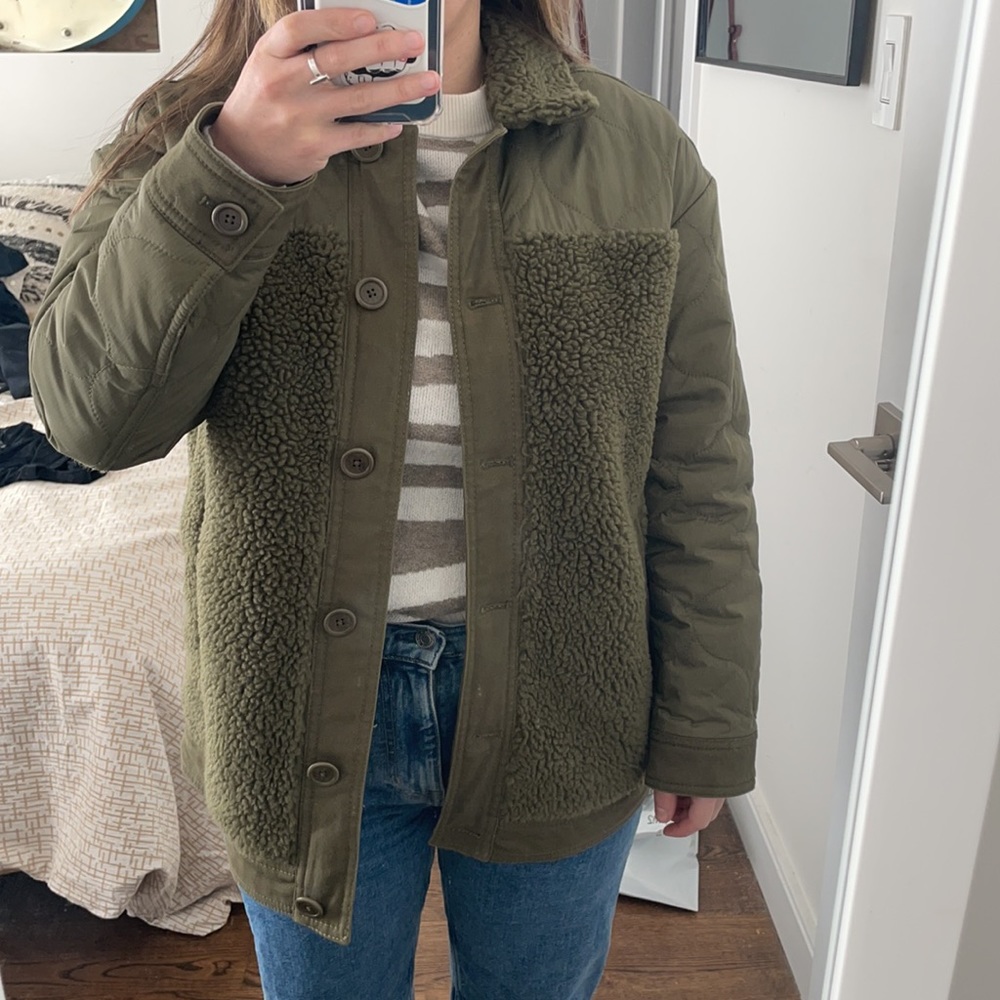 Madewell Quilted Sherpa Jacket - Picture 10 of 10
